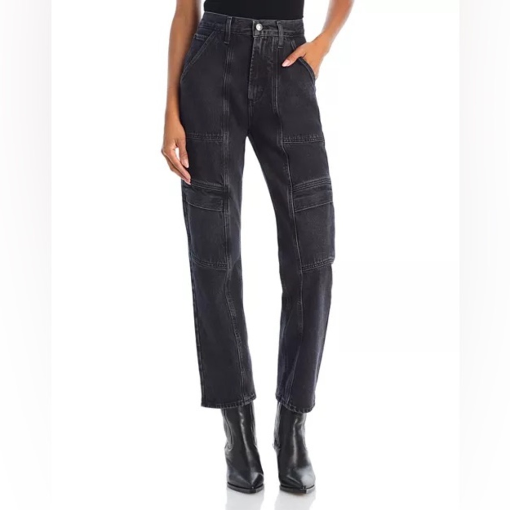 Agolde Cooper High Rise Ankle Cargo Jeans in Panther